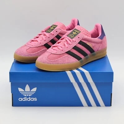 IE7002 adidas Originals Gazelle Indoor Bliss Pink Core Black Purple (donna) - Immagine 1 di 4