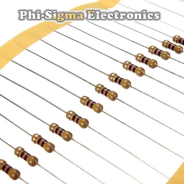 Carbon Film Resistors 1/4W 0.25W - Full Range of Values - Various Pack Sizes - Image 1 of 1