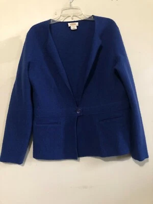 Talbots размер L 100% шерсти синий женщин костюм Blazer куртка стильный современный - Изображение 1 из 4