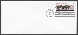 2007 US Scott #U662 41c Horses #9 Solid Stamped Envelope, FDC - Picture 1 of 1