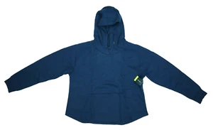Tek Gear Ultrasoft Fleece Hoodie Thumb Holes Pocket Dark Blue Womens XXL - Picture 1 of 10