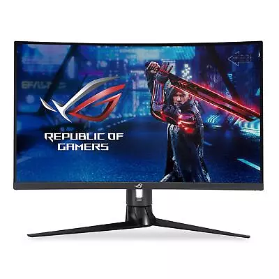 ASUS ROG Strix 31.5" gaming monitor 1440P Curved  (XG32VC), QHD (2560 x 1440), - Image 1 of 4