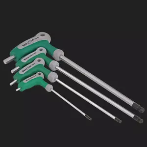 M2.0-10 Ball End Allen Wrench Hex Keys Plastic T- Handle Wrenches CR-V - Picture 1 of 9