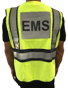 LINE2design Safety Vest - High visibility ANSI Polyester Fabric EMS Public Vests - Picture 1 of 5