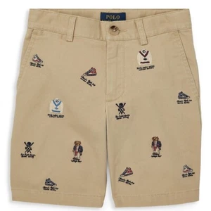Ralph Lauren Slim-Fit Embroidered Shorts Size 18 - Picture 1 of 6