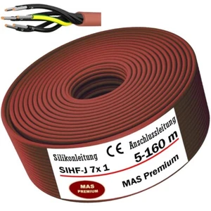 5-160m Silikonkabel Silikonleitung Saunakabel SIHF-J 7x 1 Flexibel für Geräte - Bild 1 von 9