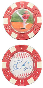 Cincinnati Reds HOF Bronson Arroyo *Signed poker chip golf ball marker souvenir