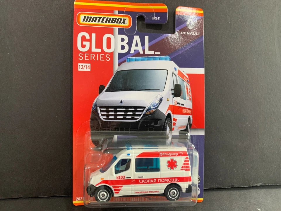 Matchbox Renault Master Ambulance 13/14 HCL41-956B 1/64 - Image 1 of 1
