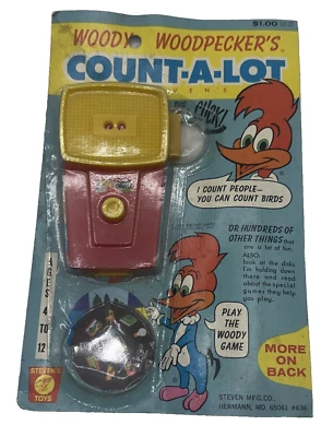 Vintage STEVEN MFG CO 1971 Woody Woodpecker COUNT-A-LOT Game Toy - Image 1 of 4