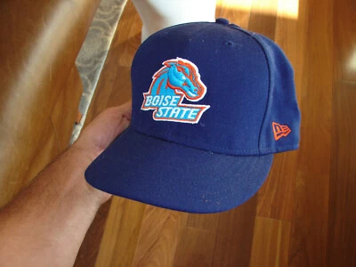 New Era Boise State Hat Blue Broncos Logo 59Fifty Cap Size 7 5/8 - Image 1 of 4