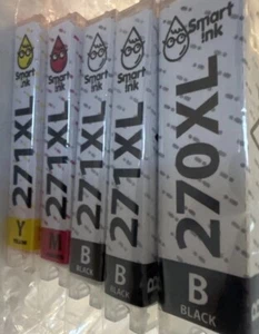 Smart Ink 5 Pack Of Ink Cartridges 2- Black 1-magenta 1-yellow 1bk 270 Xl - Picture 1 of 6