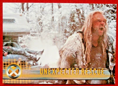 X-MEN THE MOVIE - Card #25 - Unexpected Rescue - Topps 2000 - Image 1 of 2
