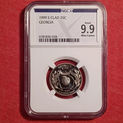USA 1999-S Quarter 25c Coin: Georgia State - NGC X 9.9 PR69 - Image 1 of 2