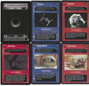 6 cards Star WARS Customizable Card Game CCG - genau die auf dem Scan A - Picture 1 of 1