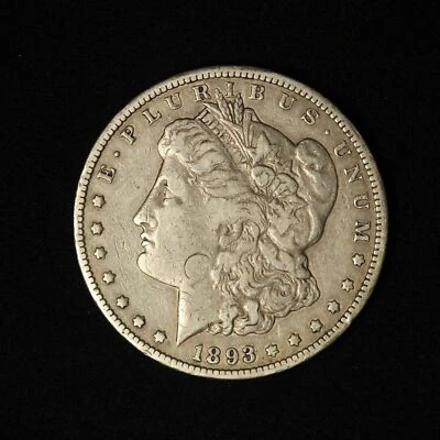 5 pieces 1893 CC $1 Morgan Silver Dollar - Free Shipping USA - Image 1 of 2