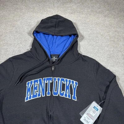 Kentucky Wildcats Hoodie Sweatshirt Womens M Full Zip Black Colosseum New NWT - Image 1 of 4