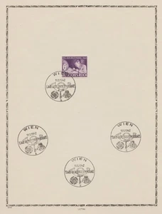 ✔️ DEUTSCHLAND 3. REICH 2. WELTKRIEG SONDERSTEMPEL SONDERSTEMPEL LOT AUF ALBUMBLATT - Bild 1 von 1