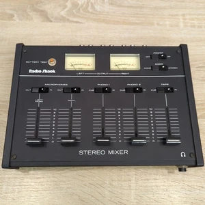 Realistic Radio Shack 32-1101A Stereo Mixer Analog/No Power Cord & Untested - Picture 1 of 14