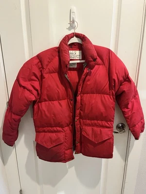 Class-5 Mountaineering Coat Down Puffer Parka Jacket Snap Zip Vintage Small - Image 1 of 4