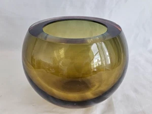 Moderne belgische Studiokunst Glas Großkörperschale von Anna Torfs (b) - Bild 1 von 12