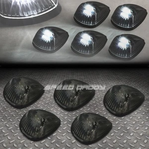 FOR 94-98 DODGE RAM BR/BE 5PCS SMOKED HOUSING WHITE LED CAB ROOF RUNNING LIGHT - Imagen 1 de 5