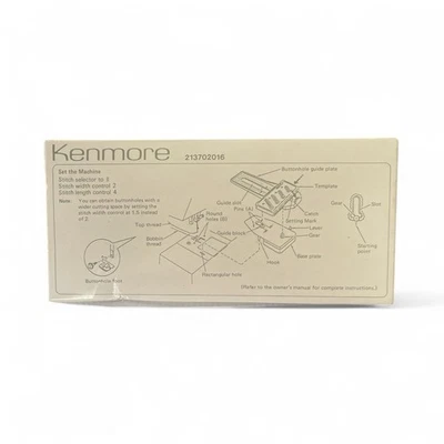 Kenmore 213702016 - Button Holer Hole Maker Attachment for Sewing machine NIB! 7 - Image 1 of 2