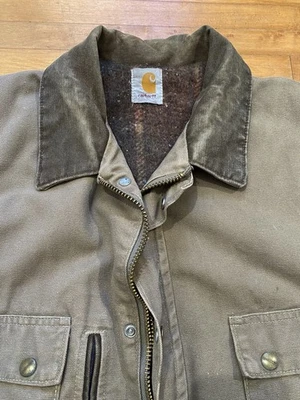 Chaqueta Carhartt de Colección Años 90 Manta Forrada Pato Trail Parka Distress Cordón Foto 1 de 4