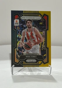 #'d /5! Mike Tobey 2023-24 Panini Prizm EuroLeague Black Gold Prizm #'d 2/5 - Picture 1 of 2