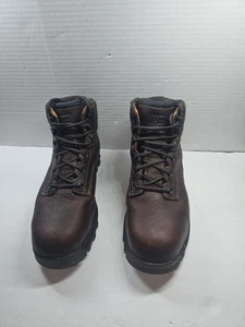 TIMBERLAND PRO TITAN EV 6" COMP TOE BROWN EH  HOVER SPRING WORK BOOTS SIZE 13 W - Picture 1 of 12