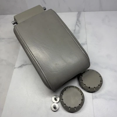 2003-2007 Cadillac CTS Center Console Gray Leather Armrest Lid Storage Bin OEM - Image 1 of 4