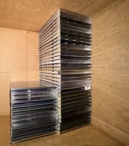 CD JEWEL CASES (LOT OF 129 UNITS) Single Disc Good Acceptable Used Condition - Picture 1 of 14