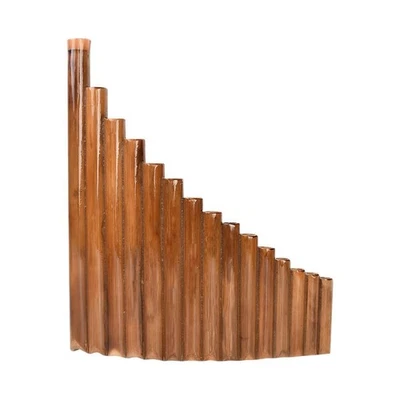 Flûte de Pan traditionnelle traditionnelle faite à la main 15 tuyaux G Tone - Photo 1/3