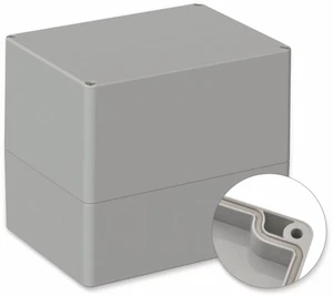 POLLIN, ABS Gehäuse, 160 x 120 x 140 mm, IP66, Lichtgrau - Bild 1 von 2