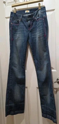Jeans DE COLECCIÓN ANTIK DENIM Botón Mosca Azul Jeans Tachuelas de Metal Western Talla 28 Foto 1 de 4