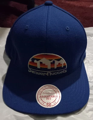 Mitchell & Ness NBA Denver Nuggets HWC Azul Snap Back Gorra Unisex Adultos Foto 1 de 4