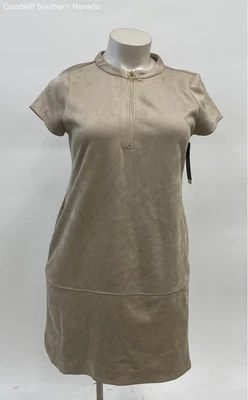 Andrew Marc 女式棕褐色连衣裙 - 16 码 — 第 1/4 张图片