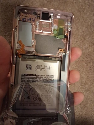 Repuesto Pantalla OLED Samsung Galaxy Note 20 5G con Marco Bronce y Batería Foto 1 de 3