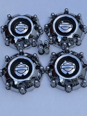 Ford F-250 / F-350 Super Duty Harley-Davidson 2005-2007 OEM Center Caps Set Of 4 - Image 1 of 4