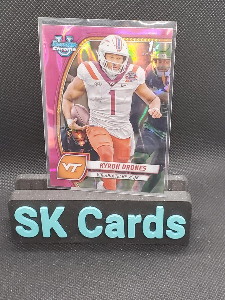 2024 Bowman University Chrome - Kyron Drones #119 Pink Lava Refractor (RC) - Image 1 of 1