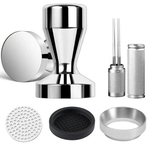 58 mm Espresso Zubehör Kit Barista Werkzeuge mit Tamper WDT Puck Bildschirm Matte - Bild 1 von 7