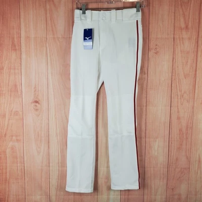 Mizuno Premier Pro Piped Baseball Pants Boys Large White Cotton Performance - Image 1 of 4