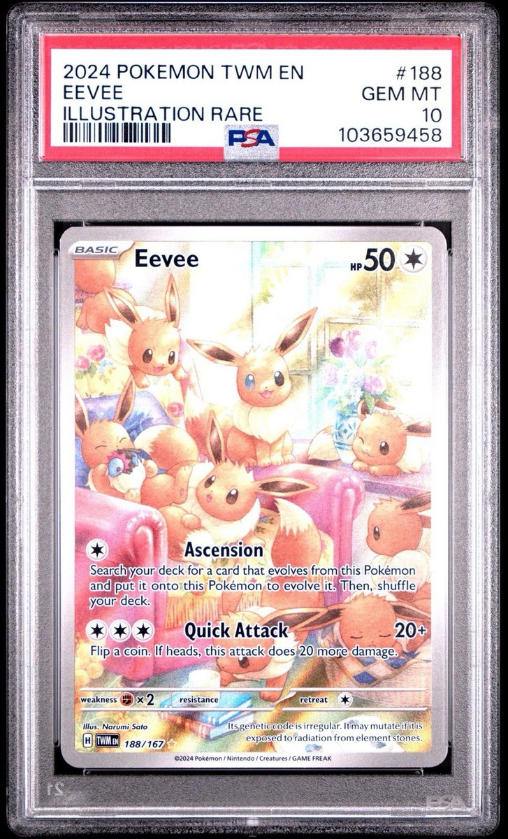 Eevee Pokémon TCG Professional Sports Authenticator (PSA Eevee Pokémon TCG Professional Sports Authenticator (PSA