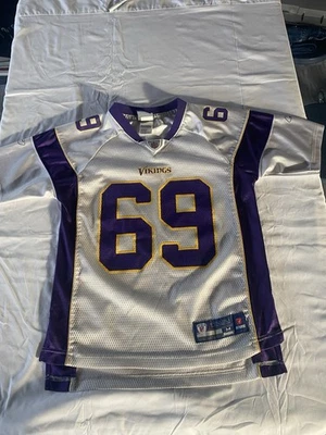 Camiseta juvenil Jared Allen #69. Tamanho médio. Reebok. Minnesota Vikings - Imagem 1 de 4