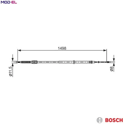CABLE PULL PARKING BRAKE 1 987 482 789 FOR VW SEAT LEON/SC/ST/Van/Hatchback 2.0L - Image 1 of 4