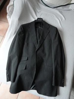 Rene Lezard,Premium Männermode,Anzug lang Größe 94,Schwarz mit feinen Streifen - Bild 1 von 4