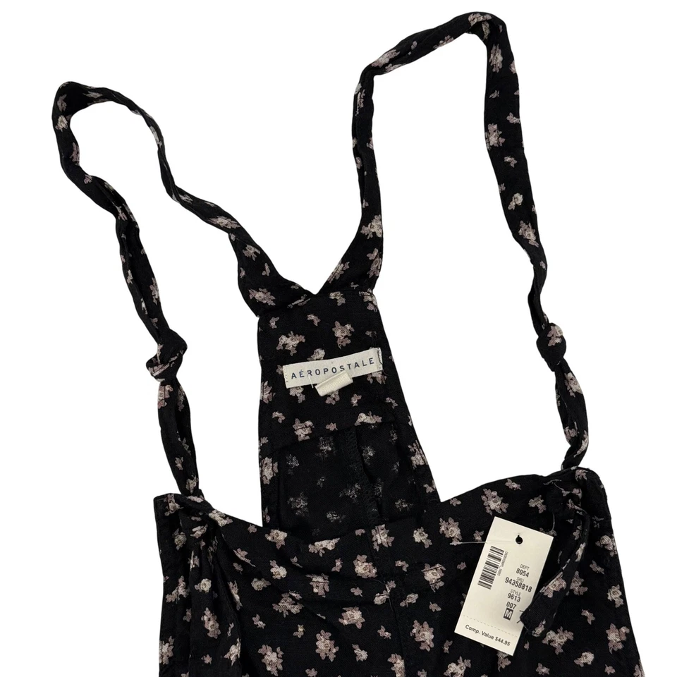 Mono mono mameluco estampado floral Aeropostale mini vestido cottagecore para mujer mediano Foto 1 de 4