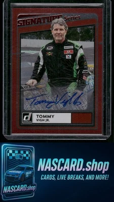 2021 Donruss #SS-TV Tommy Vigh Jr. Signature Series Red #/99 - Image 1 of 2