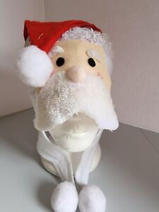 Christmas House Plush Santa Hat with Fur Cuffs, 17 in. NEW 