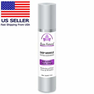 Ultra Anti-Aging Facial Serum Deep Wrinkle Peptide Moisturizer Skin Tight Cream - Picture 1 of 12