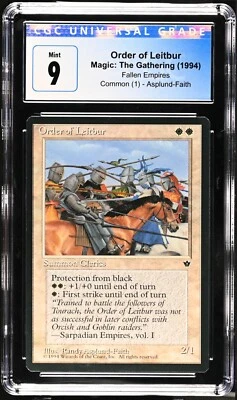 MTG Order of Leitbur 1994 Fallen Empires Graded Common CGC 9 Asplund-Faith - Image 1 of 2